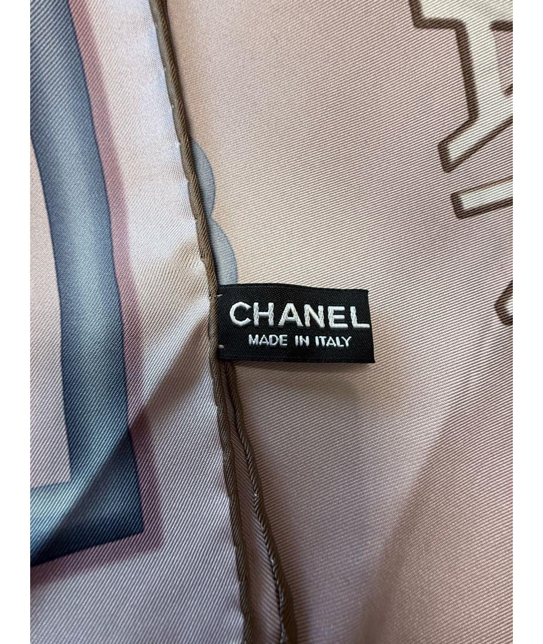 CHANEL Мульти шелковый платок, фото 6