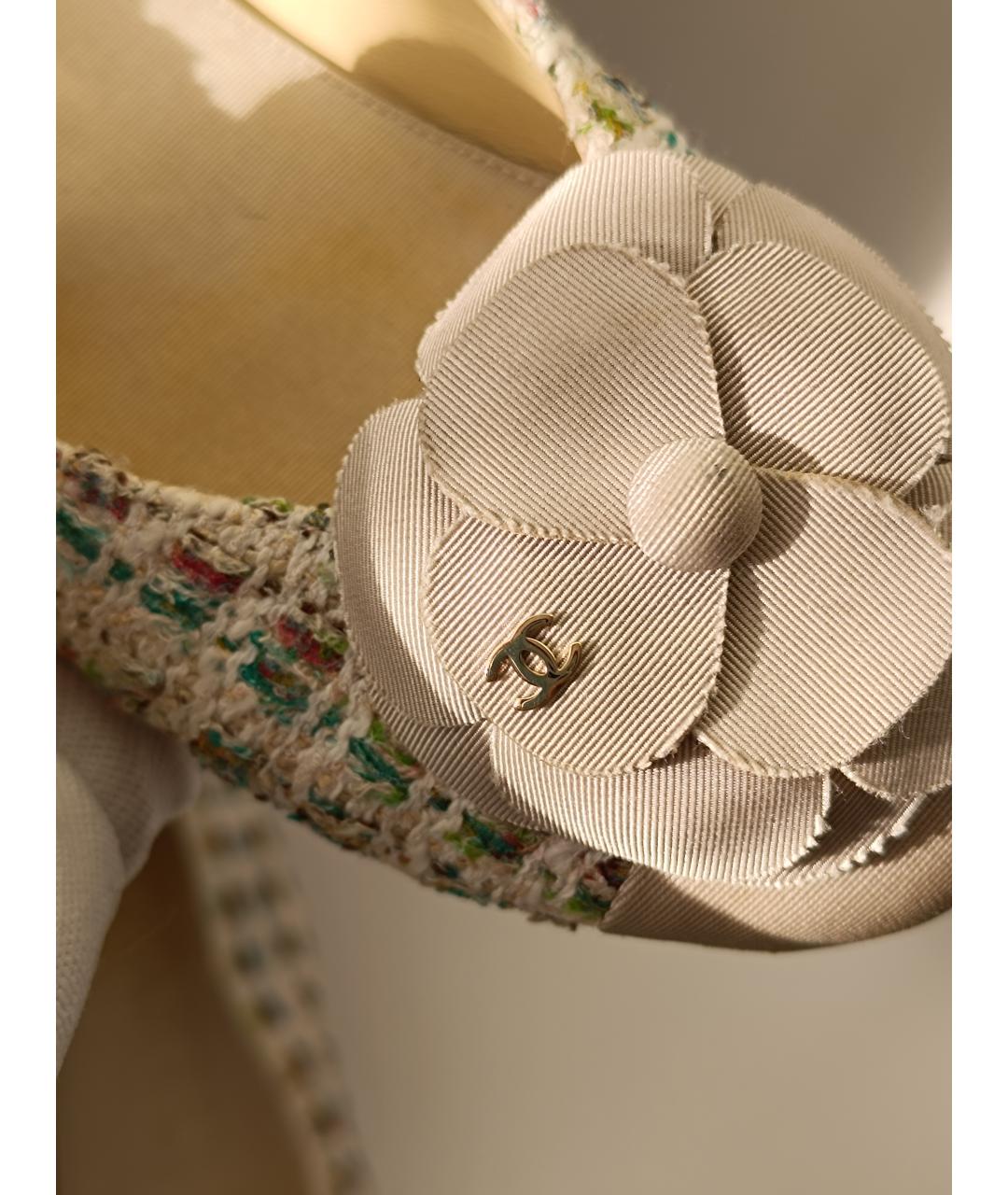 CHANEL Мульти текстильные балетки, фото 3