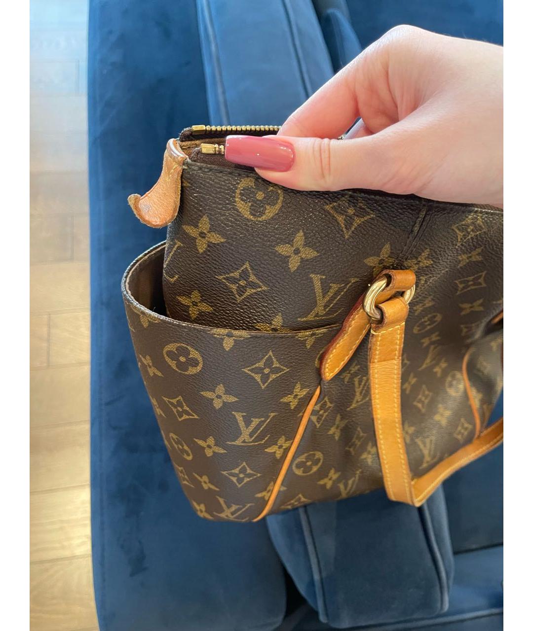 LOUIS VUITTON Коричневая кожаная дорожная/спортивная сумка, фото 2
