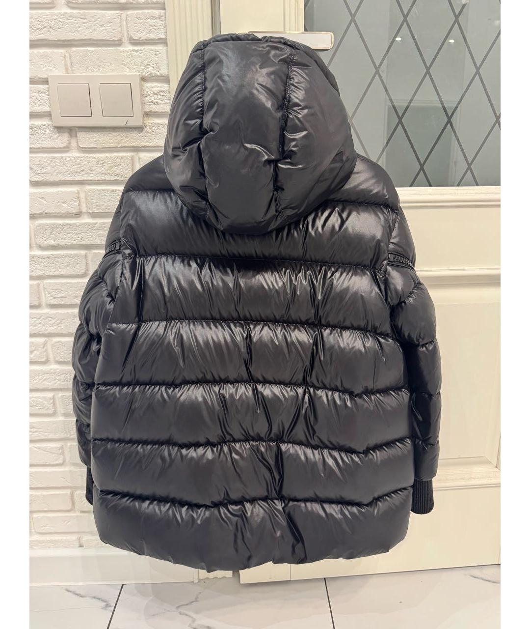 MONCLER Черный хлопковый пуховик, фото 2
