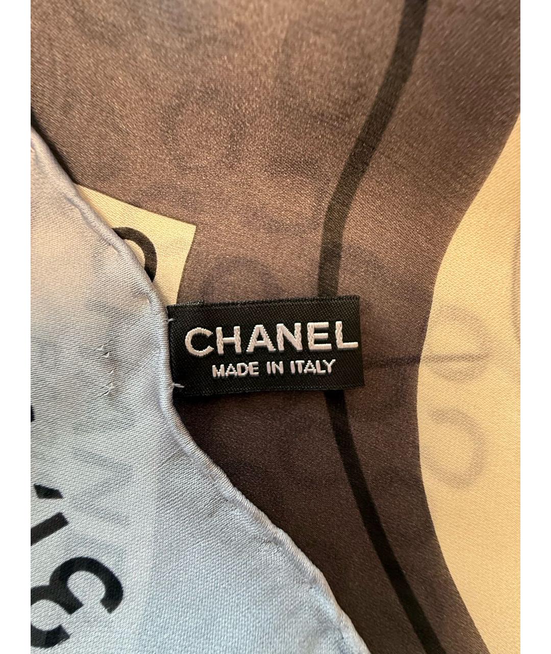 CHANEL Мульти шелковый платок, фото 6