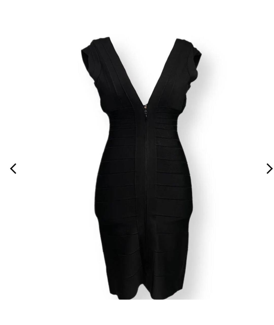 HERVE LEGER Черное платье, фото 2