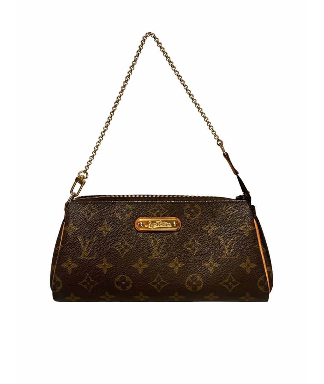 LOUIS VUITTON Коричневая кожаная сумка через плечо, фото 1