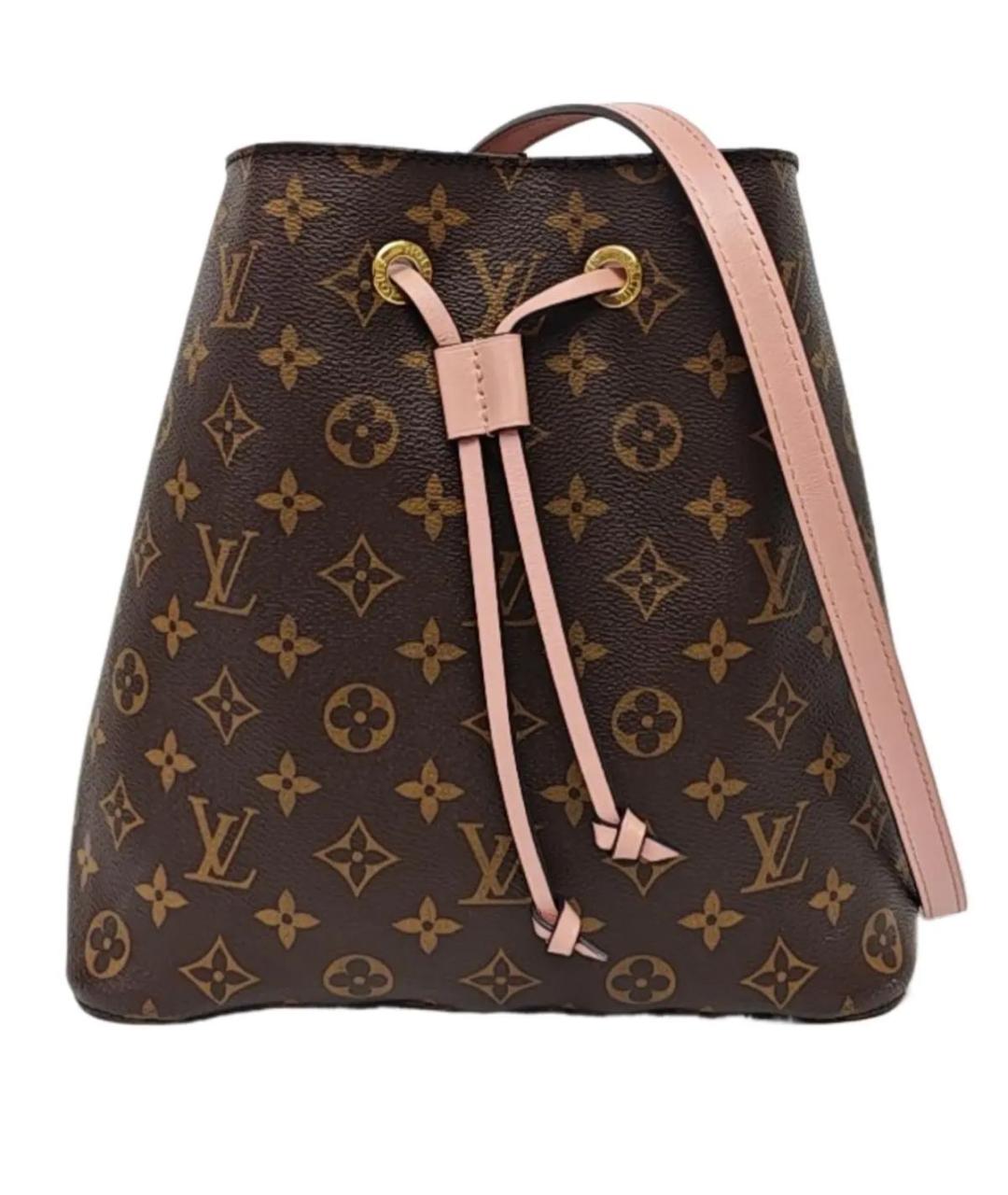 LOUIS VUITTON Розовая кожаная сумка тоут, фото 9