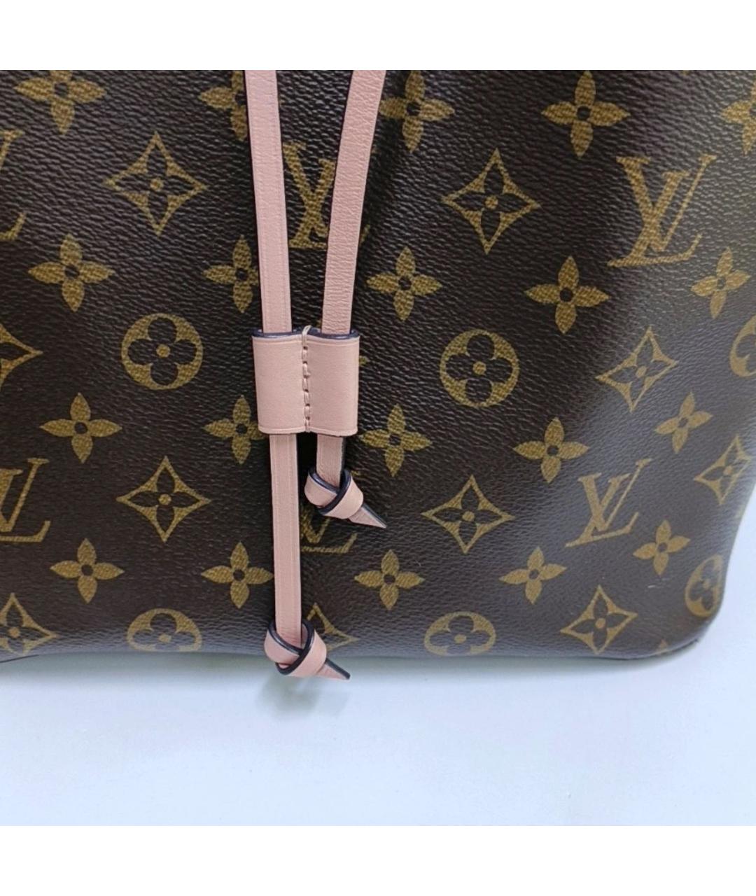 LOUIS VUITTON Розовая кожаная сумка тоут, фото 7