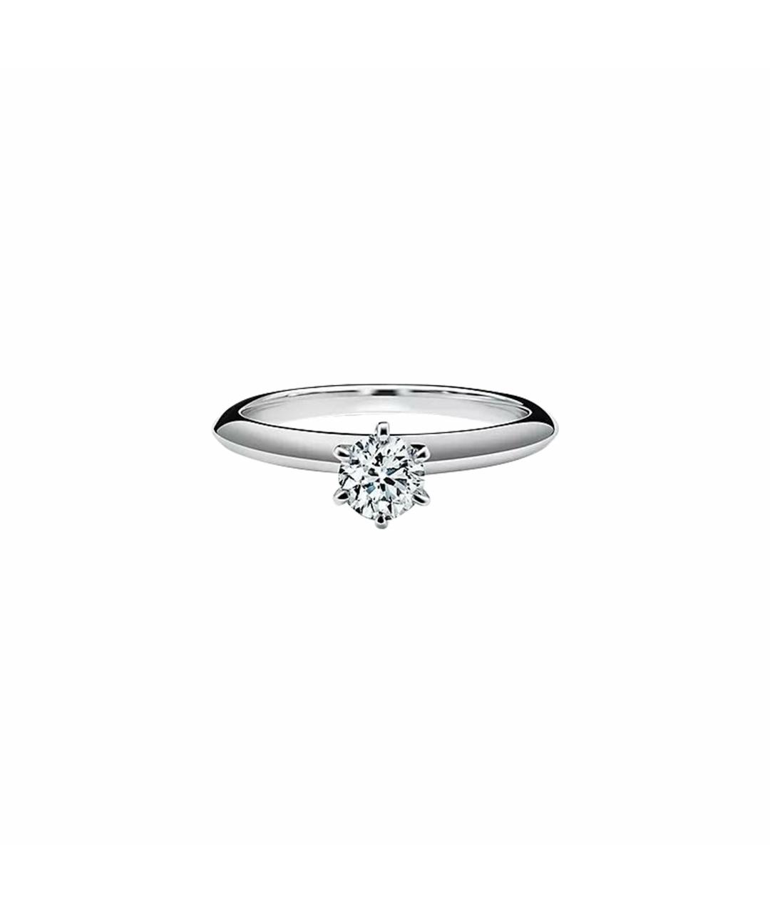 TIFFANY&CO Белое платиновое кольцо, фото 1
