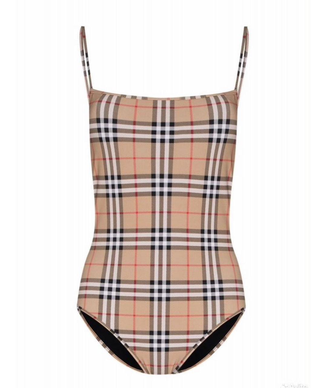 BURBERRY Мульти полиэстеровый купальник, фото 8