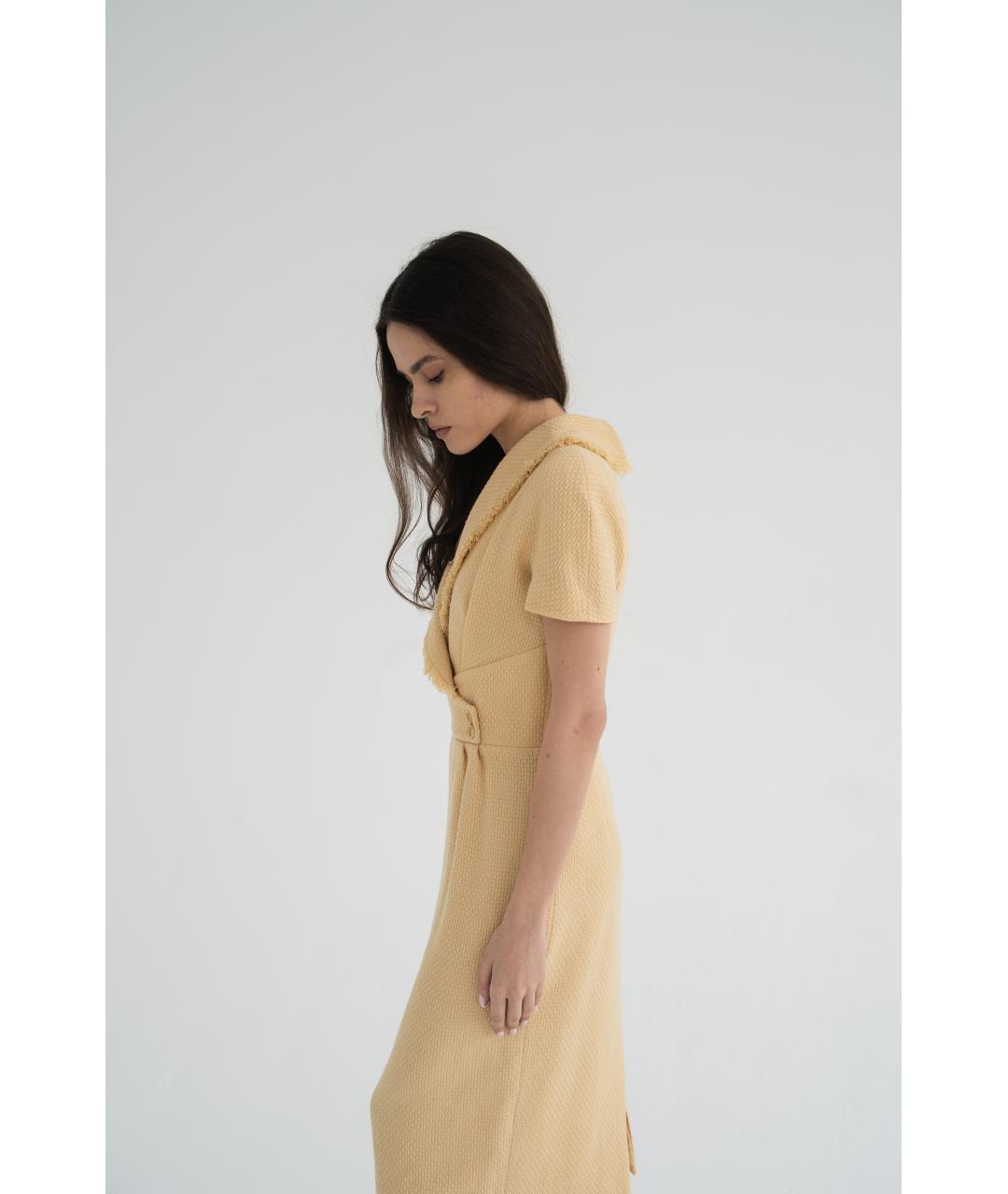 CHRISTIAN DIOR Шерстяное коктейльное платье, фото 3