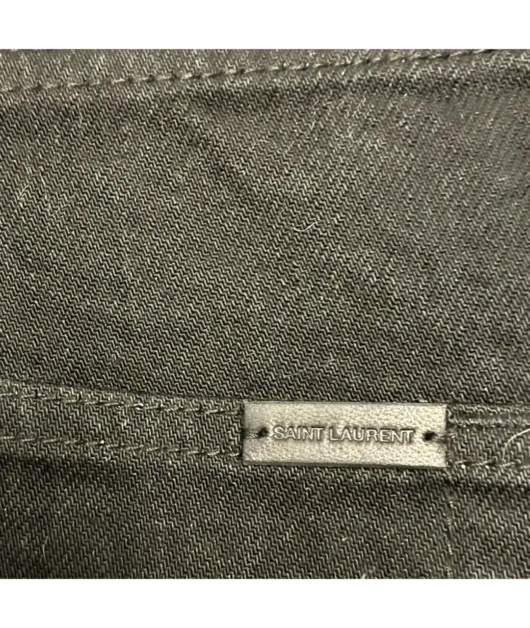 SAINT LAURENT Черные деним шорты, фото 5