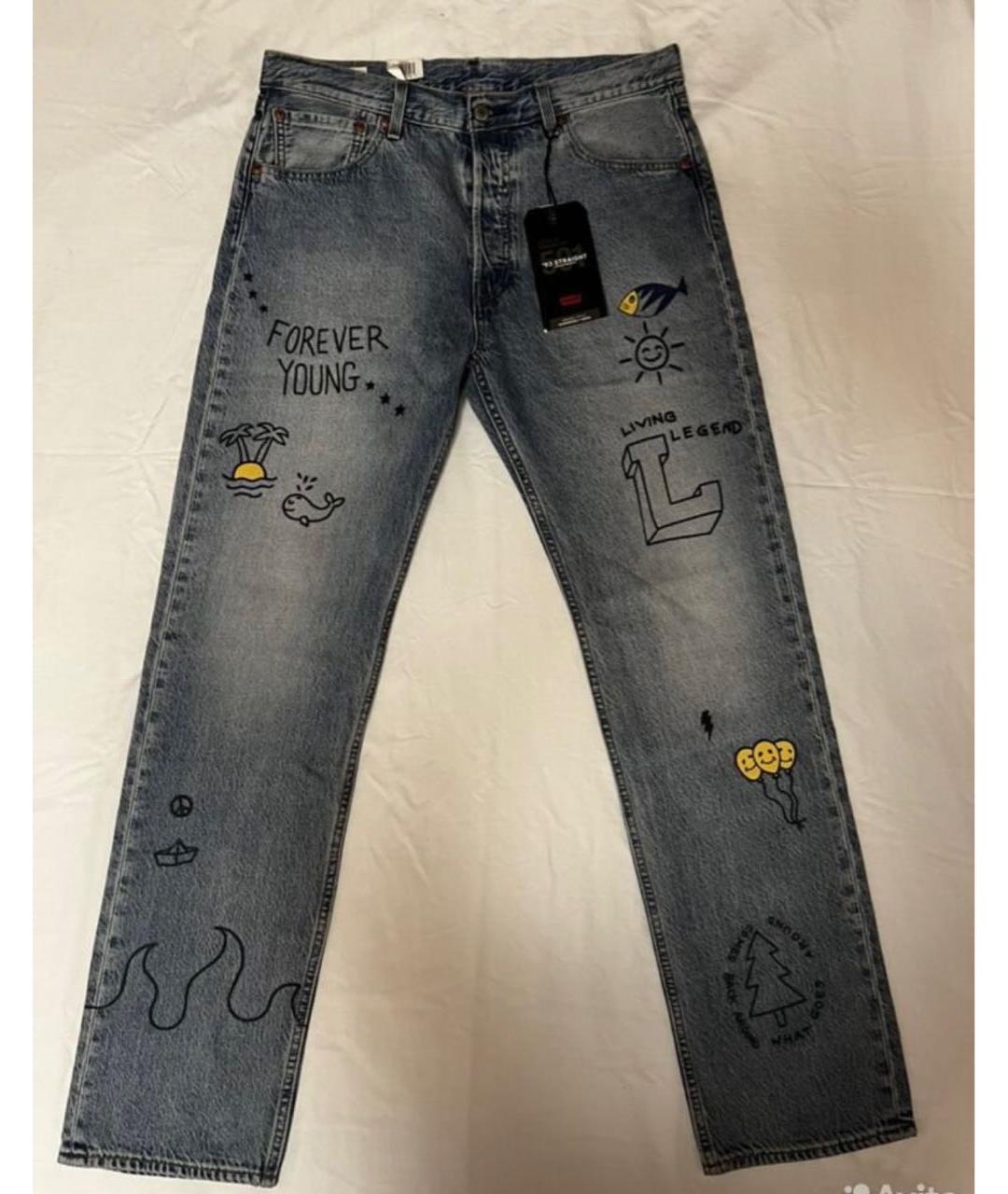 LEVI'S Мульти хлопковые джинсы, фото 5