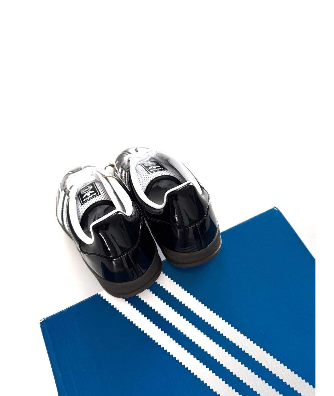 ADIDAS Черные низкие кроссовки / кеды из лакированной кожи, фото 7
