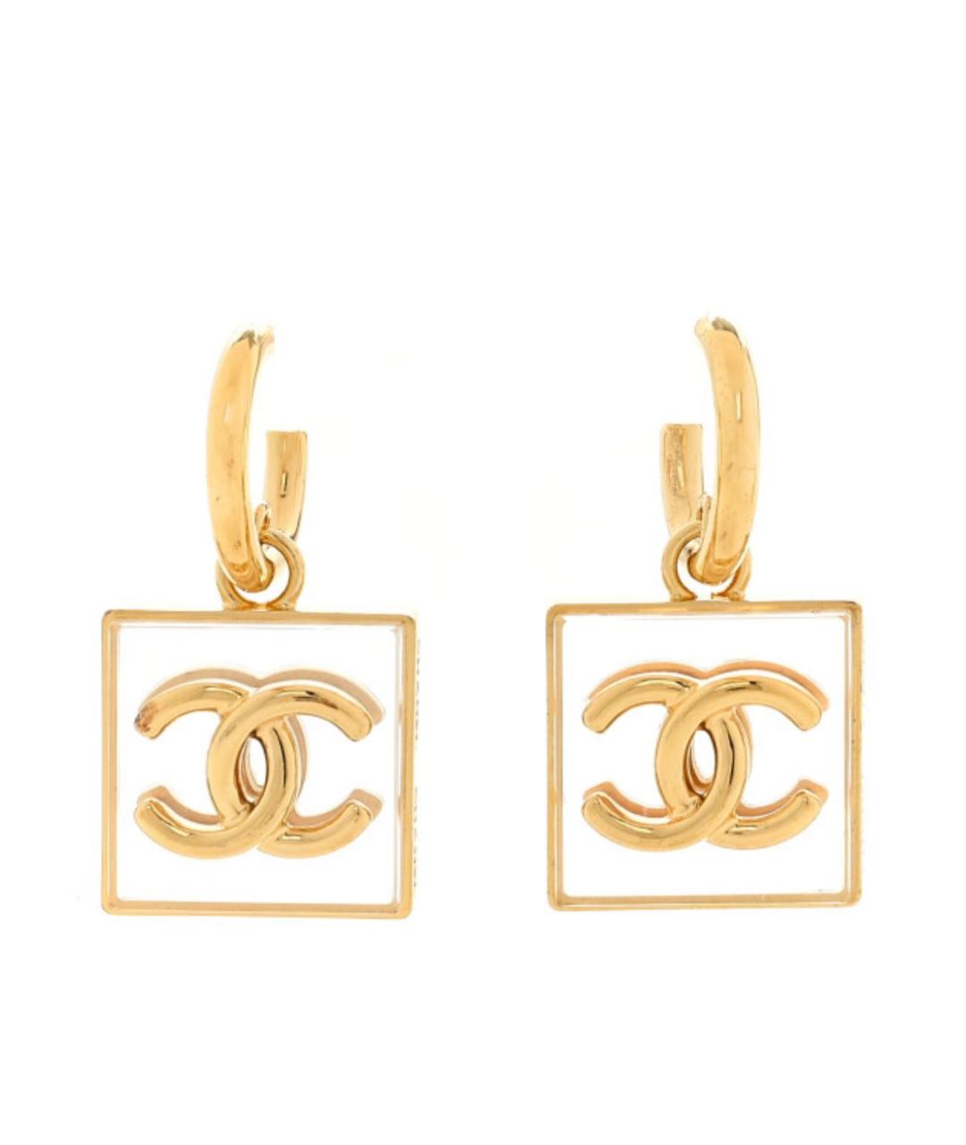 CHANEL Золотые серьги, фото 1