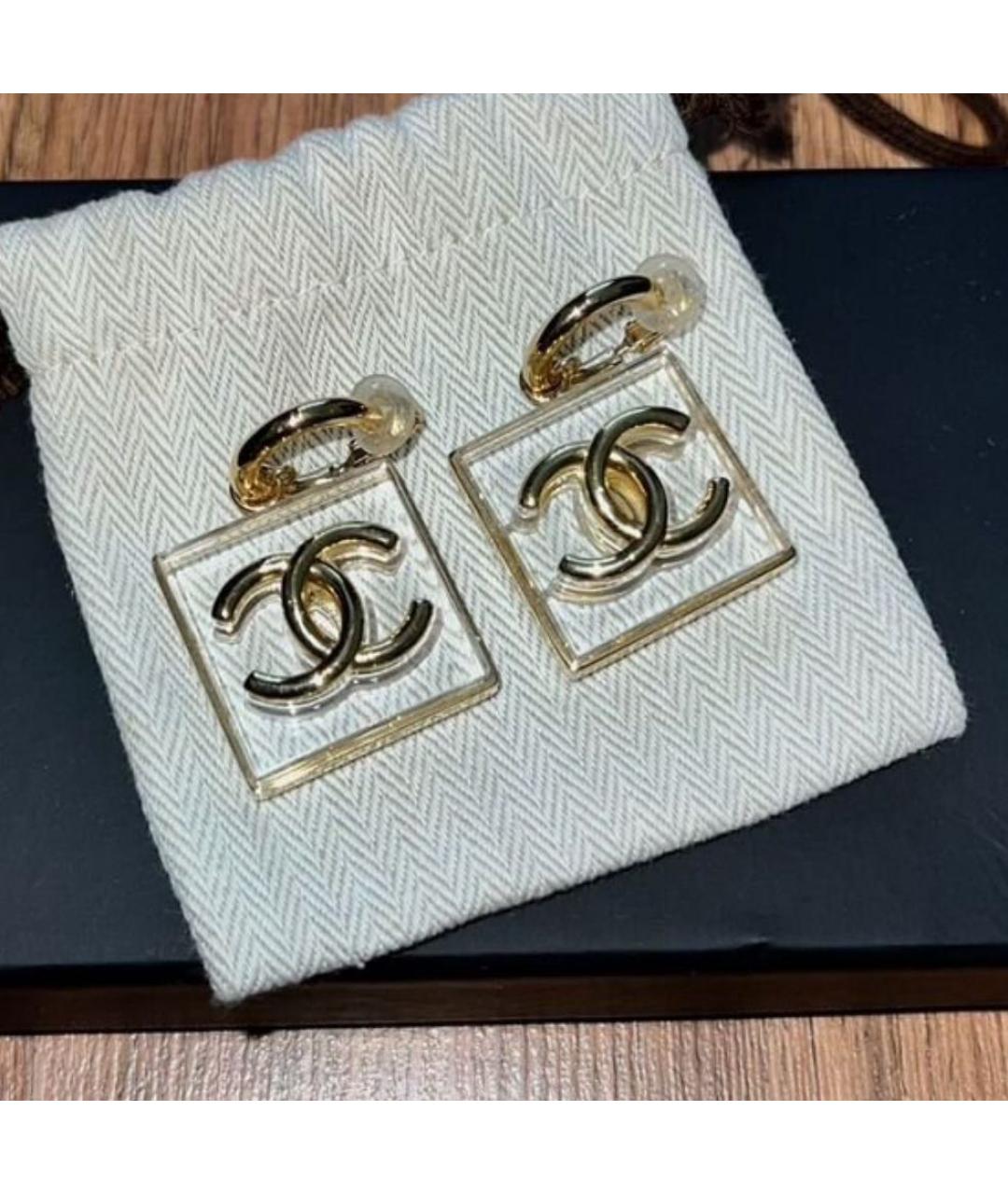 CHANEL Золотые серьги, фото 6