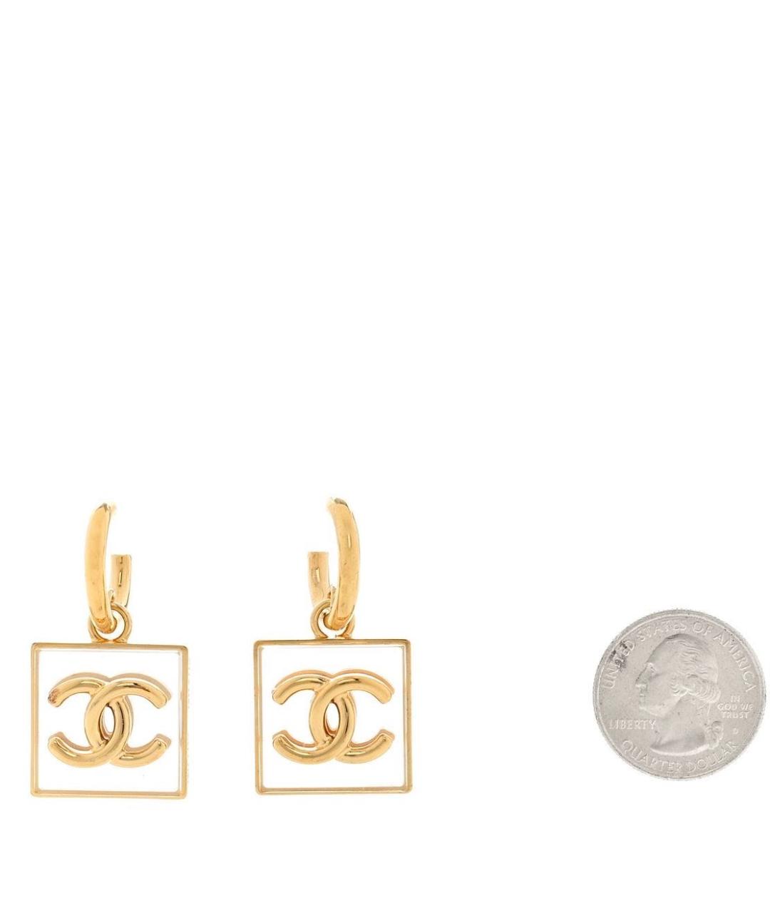 CHANEL Золотые серьги, фото 3