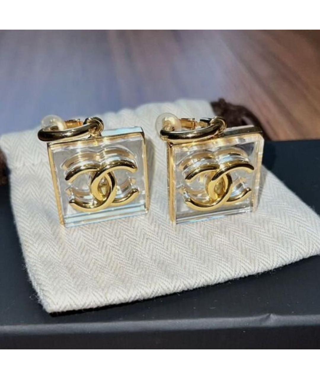CHANEL Золотые серьги, фото 4