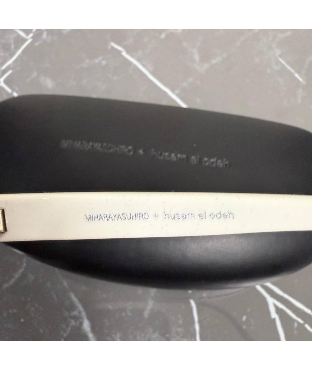 MAISON MIHARA YASUHIRO Белые пластиковые солнцезащитные очки, фото 3