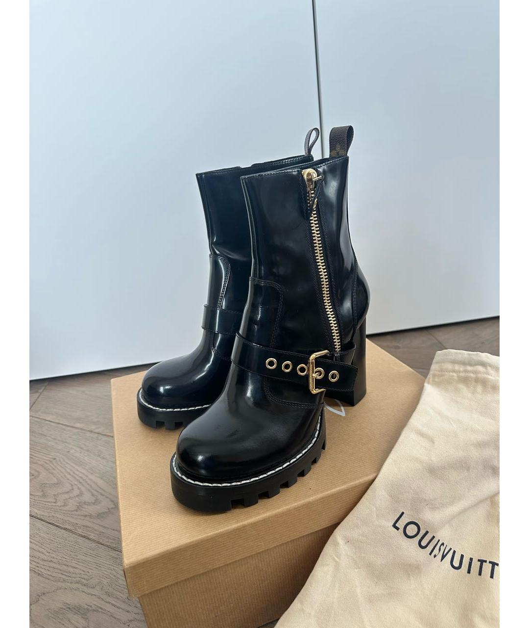 LOUIS VUITTON Черные полусапоги, фото 2