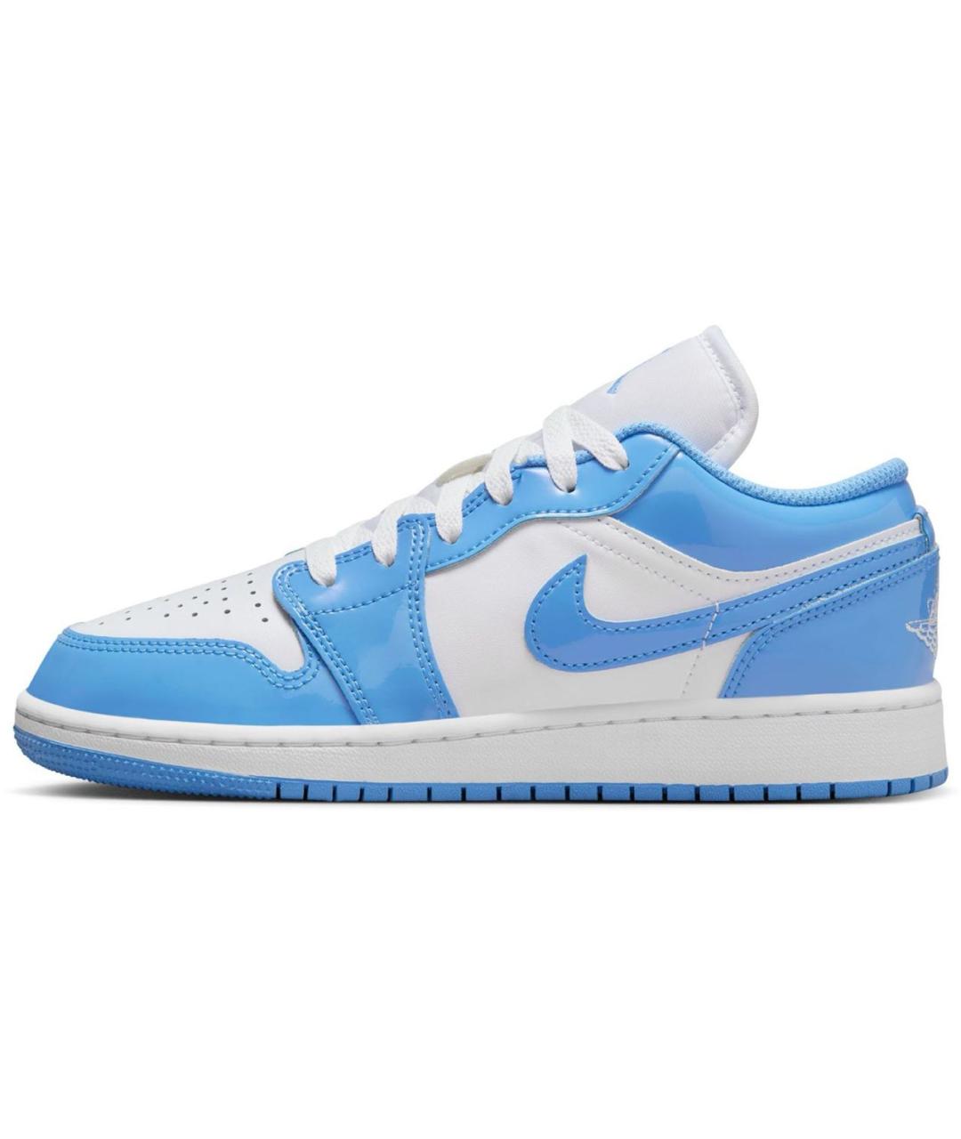 JORDAN Голубые кроссовки из лакированной кожи, фото 9