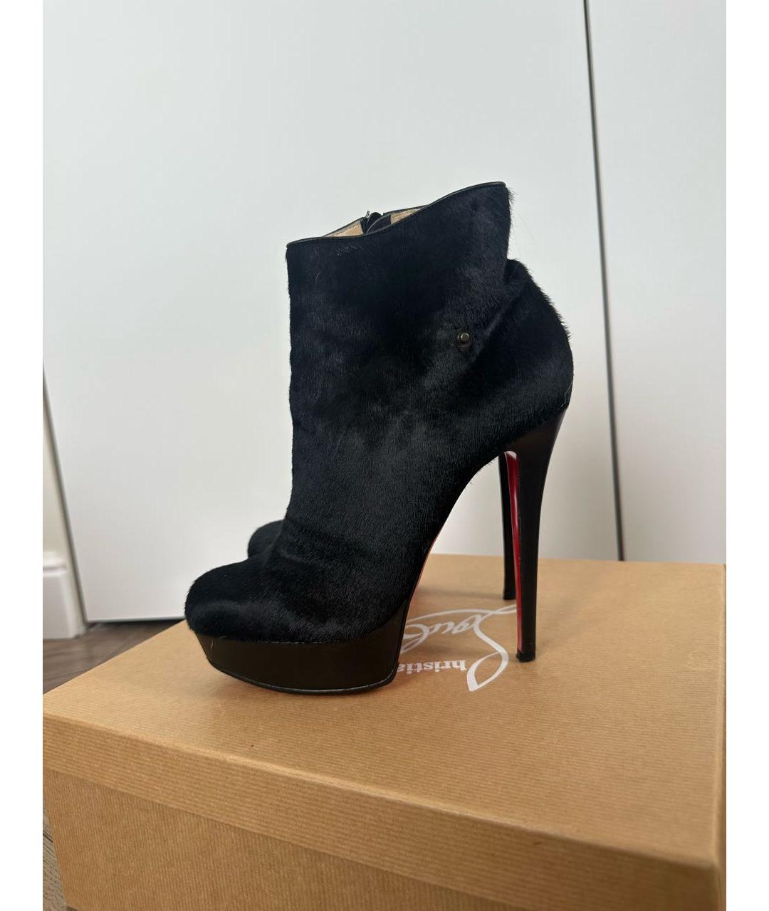 CHRISTIAN LOUBOUTIN Черные ботильоны, фото 6
