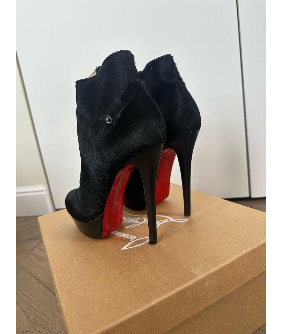 CHRISTIAN LOUBOUTIN Черные ботильоны, фото 2