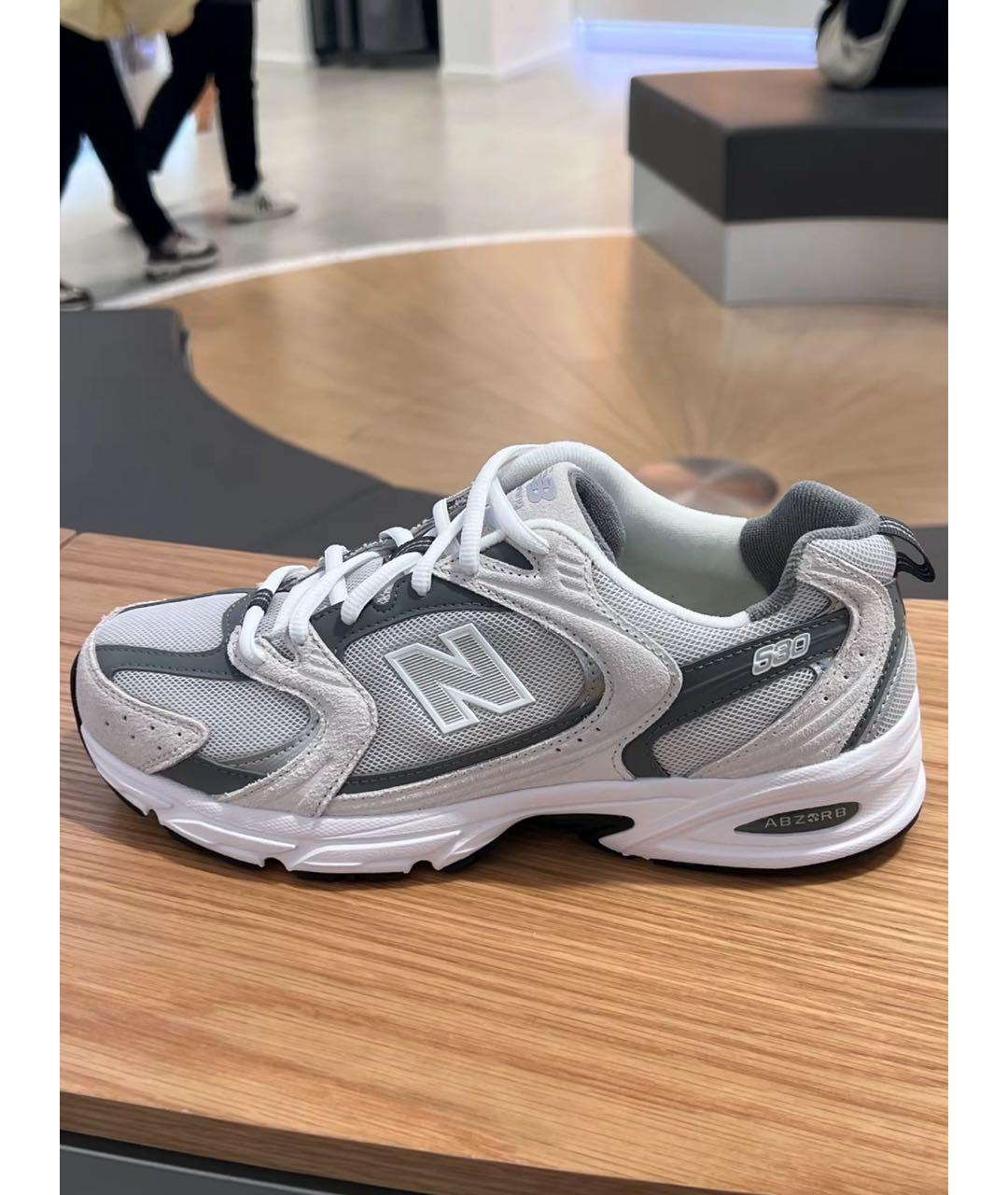 NEW BALANCE Серые кроссовки, фото 2