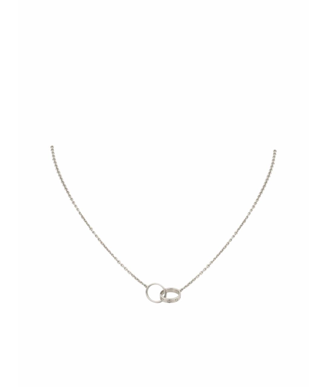 CARTIER Белое колье из белого золота, фото 1