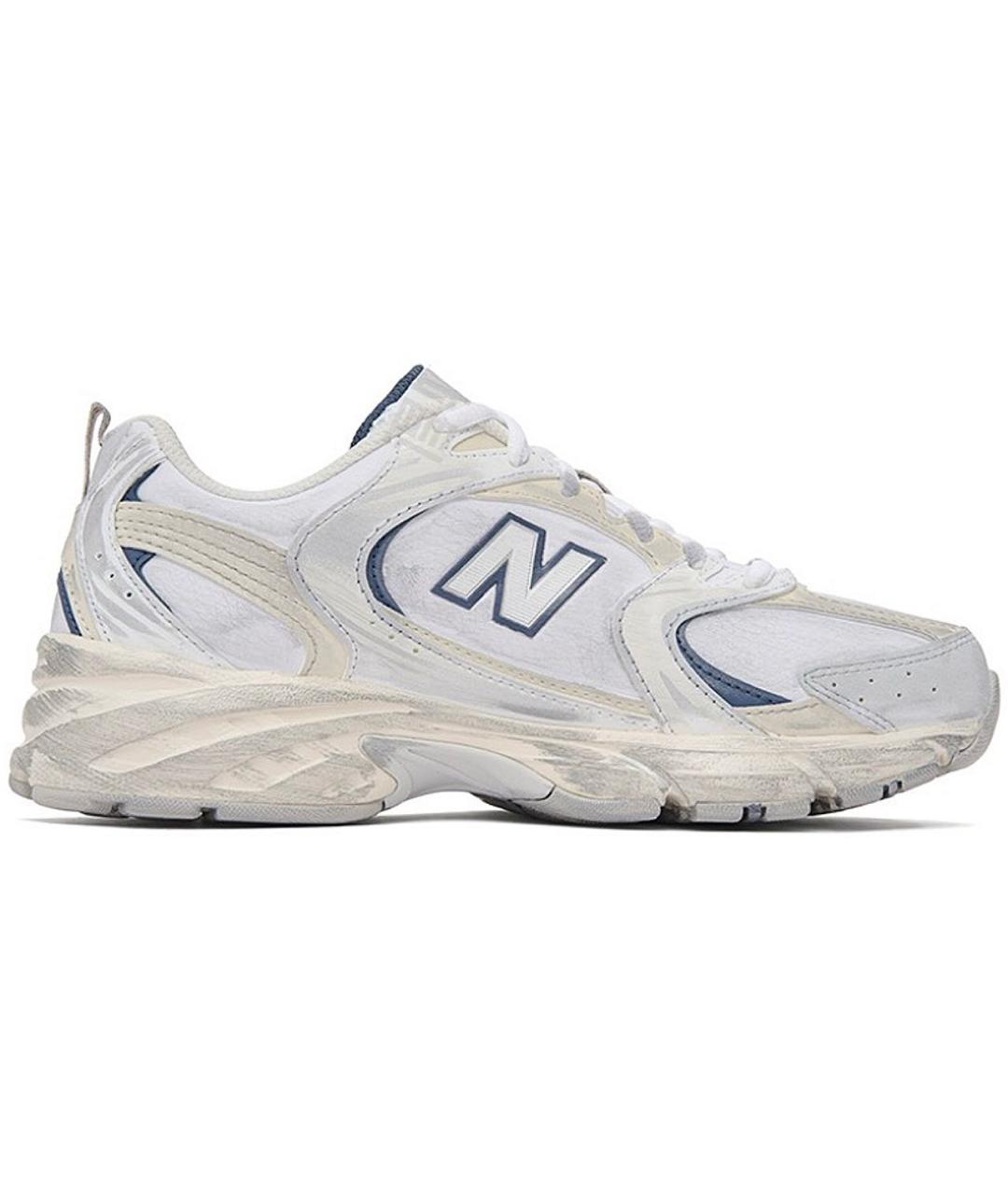 NEW BALANCE Белые кожаные кроссовки, фото 1