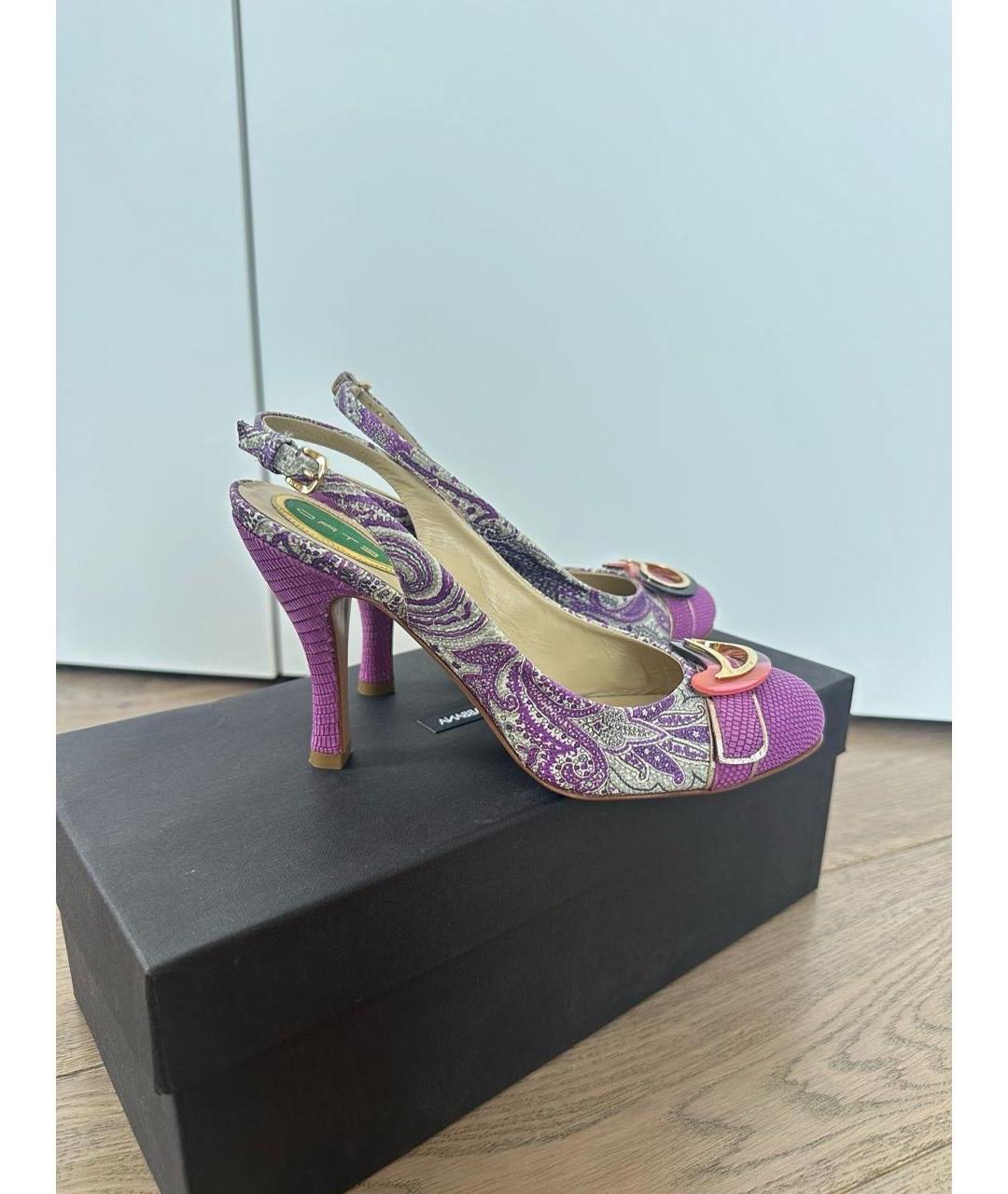 ETRO Мульти текстильные туфли, фото 6