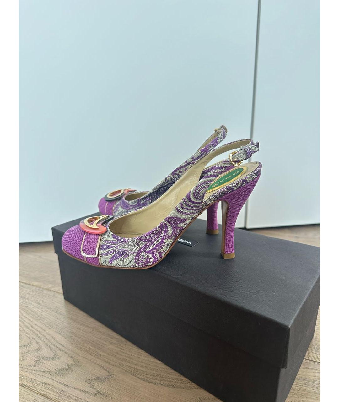 ETRO Мульти текстильные туфли, фото 5