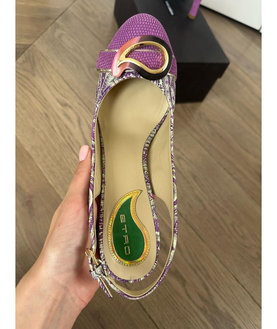ETRO Мульти текстильные туфли, фото 4