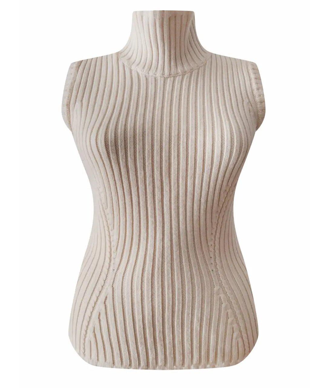 CHRISTIAN DIOR Бежевый шерстяной жилет, фото 1