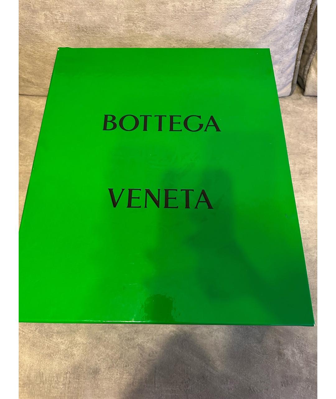 BOTTEGA VENETA Черные кожаные ботинки, фото 5