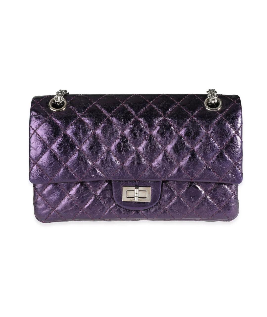 CHANEL Фиолетовая кожаная сумка через плечо, фото 1
