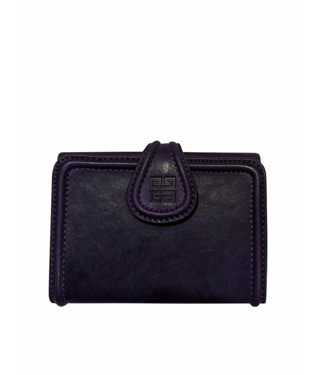 GIVENCHY Фиолетовый кожаный кошелек, фото 1