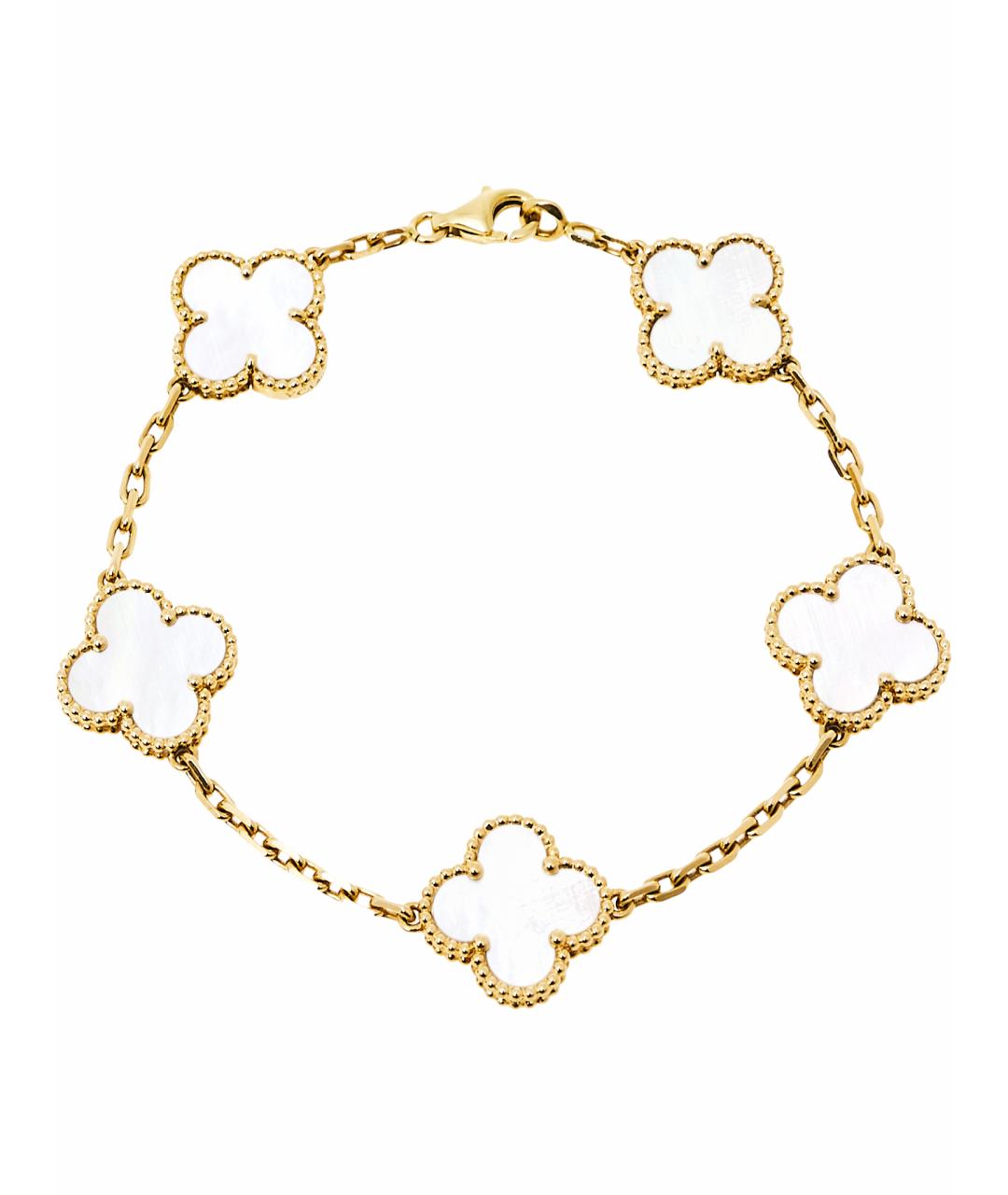 VAN CLEEF & ARPELS Бежевый браслет из желтого золота, фото 1