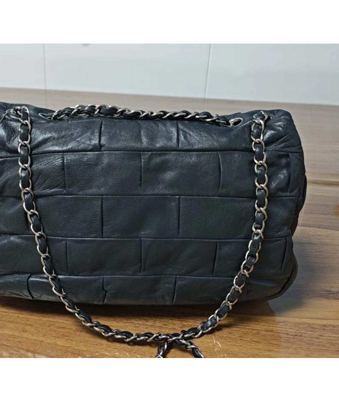 CHANEL Хаки кожаная сумка через плечо, фото 3