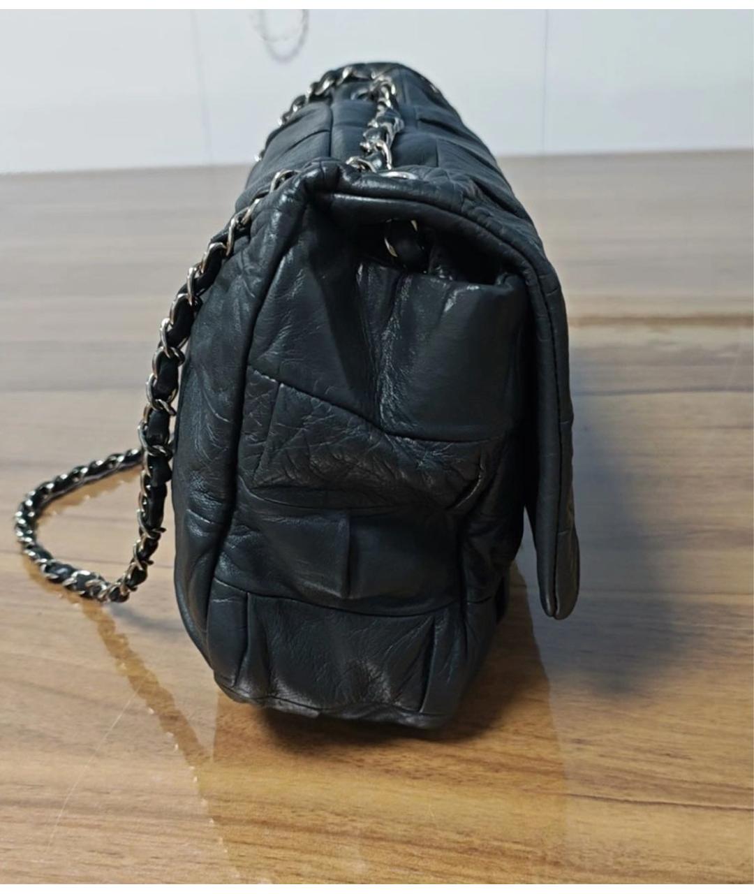 CHANEL Хаки кожаная сумка через плечо, фото 4