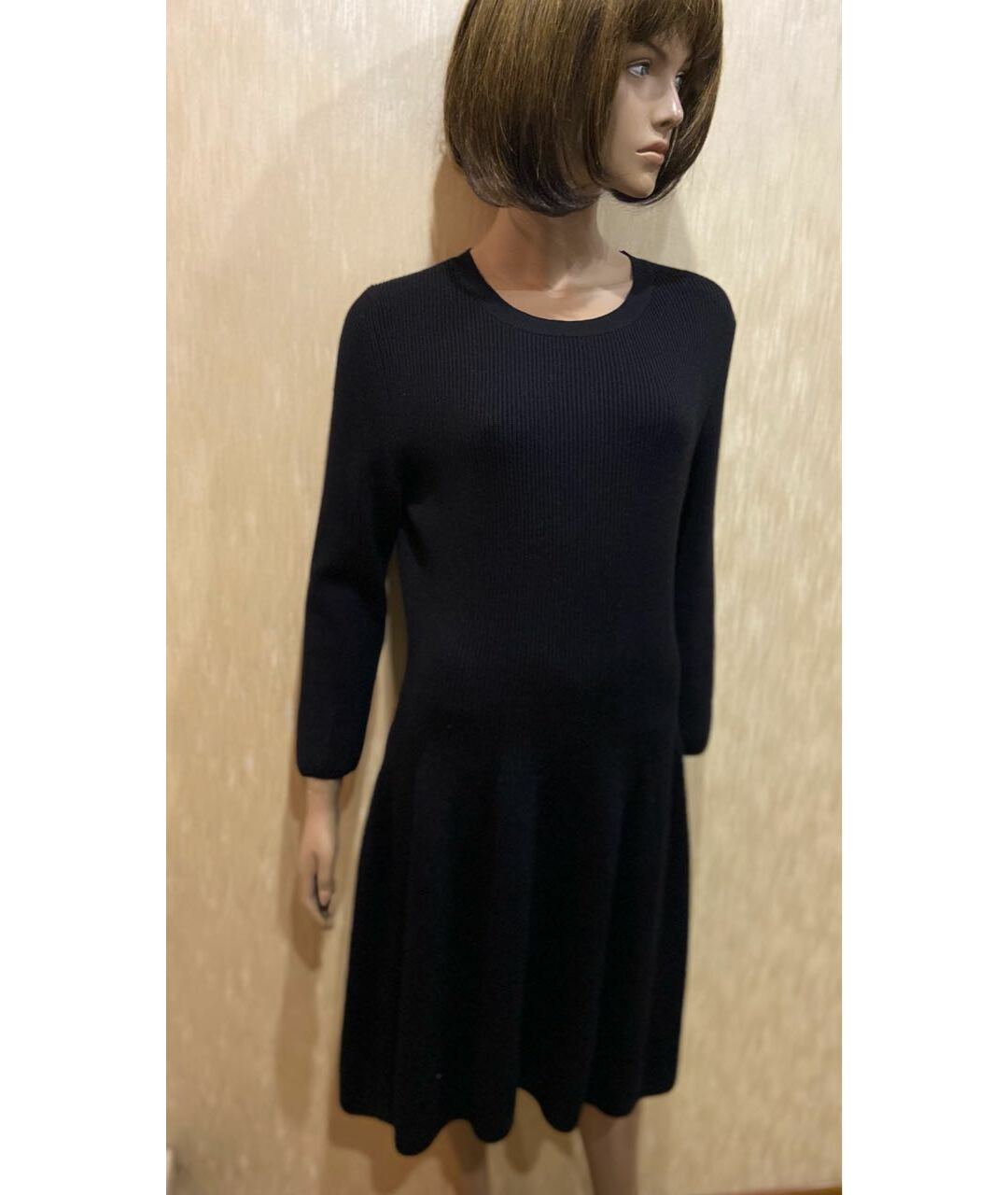 GIORGIO GRATI Черное шерстяное повседневное платье, фото 5