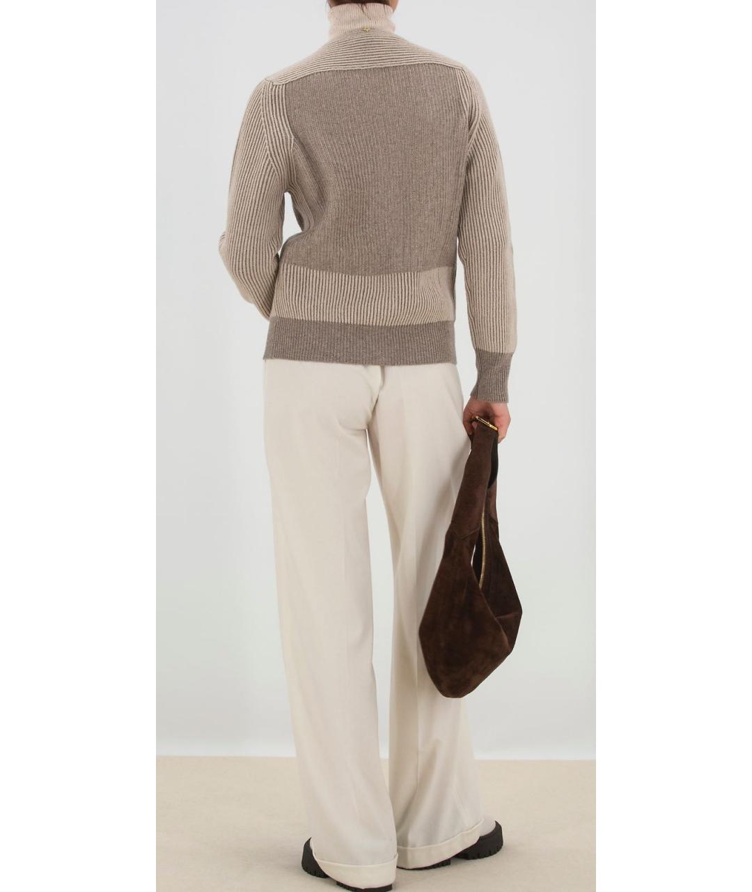 LORENA ANTONIAZZI Бежевый шерстяной кардиган, фото 6