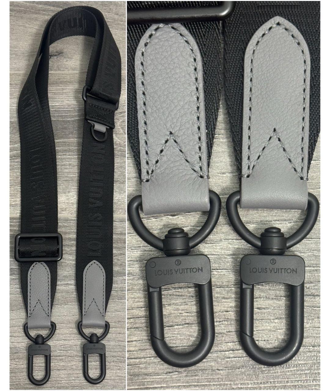 LOUIS VUITTON Серая кожаная сумка на плечо, фото 8