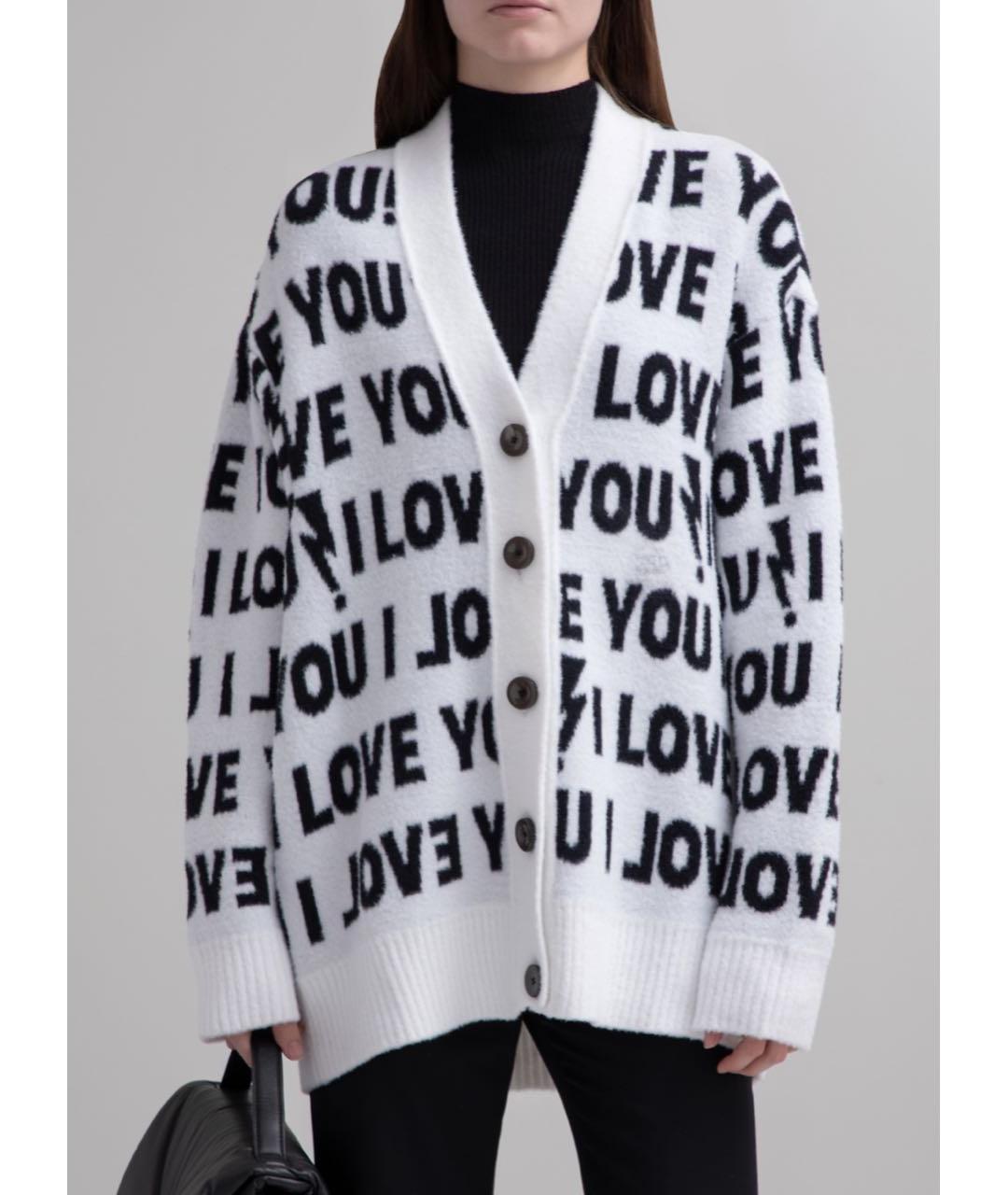 PHILOSOPHY DI LORENZO SERAFINI Белый полиамидовый кардиган, фото 5
