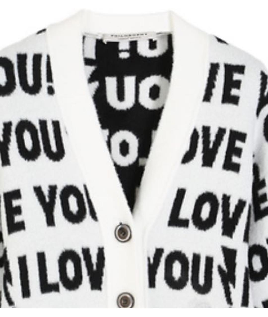 PHILOSOPHY DI LORENZO SERAFINI Белый полиамидовый кардиган, фото 3