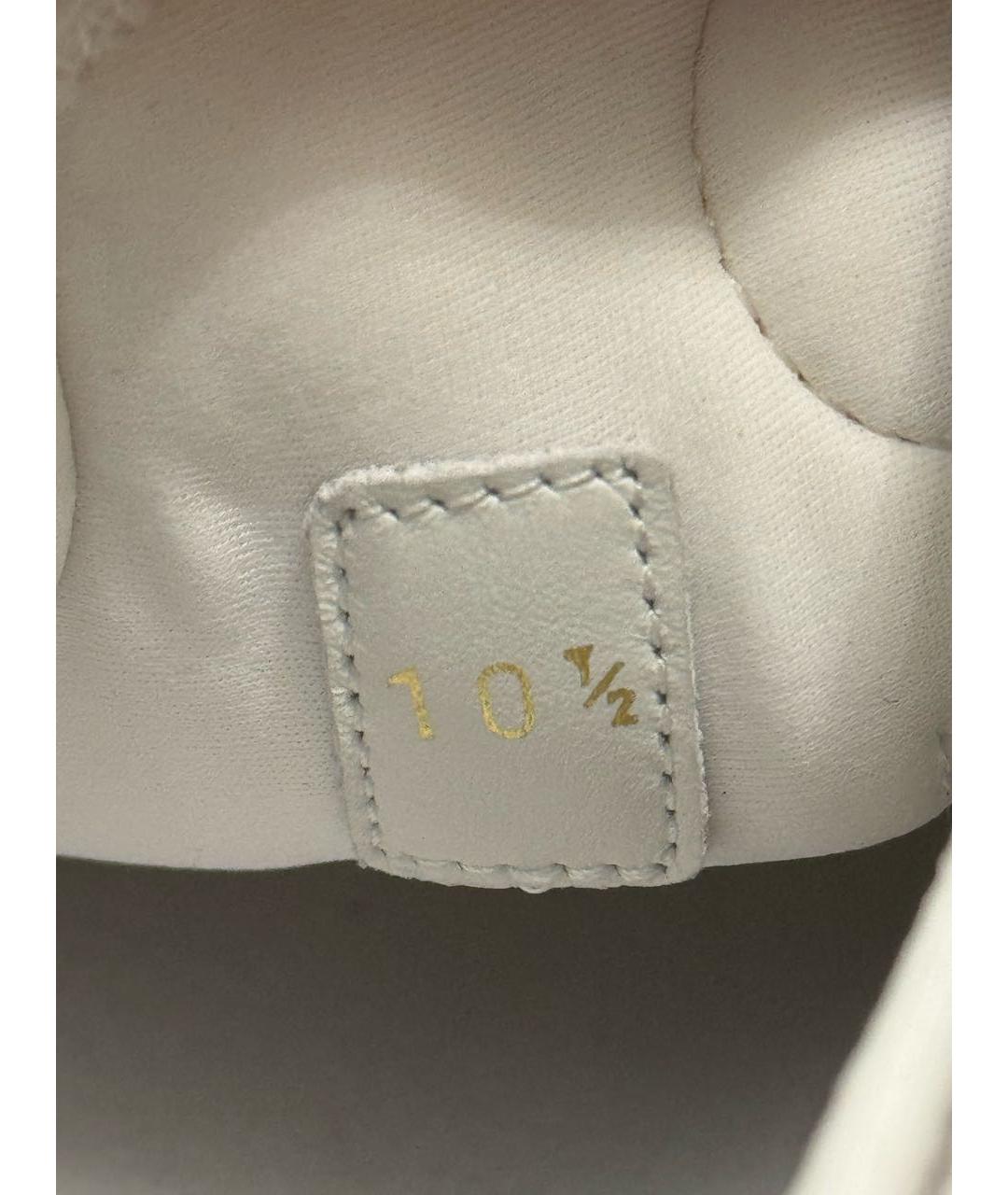 LOUIS VUITTON Белые текстильные низкие кроссовки / кеды, фото 5