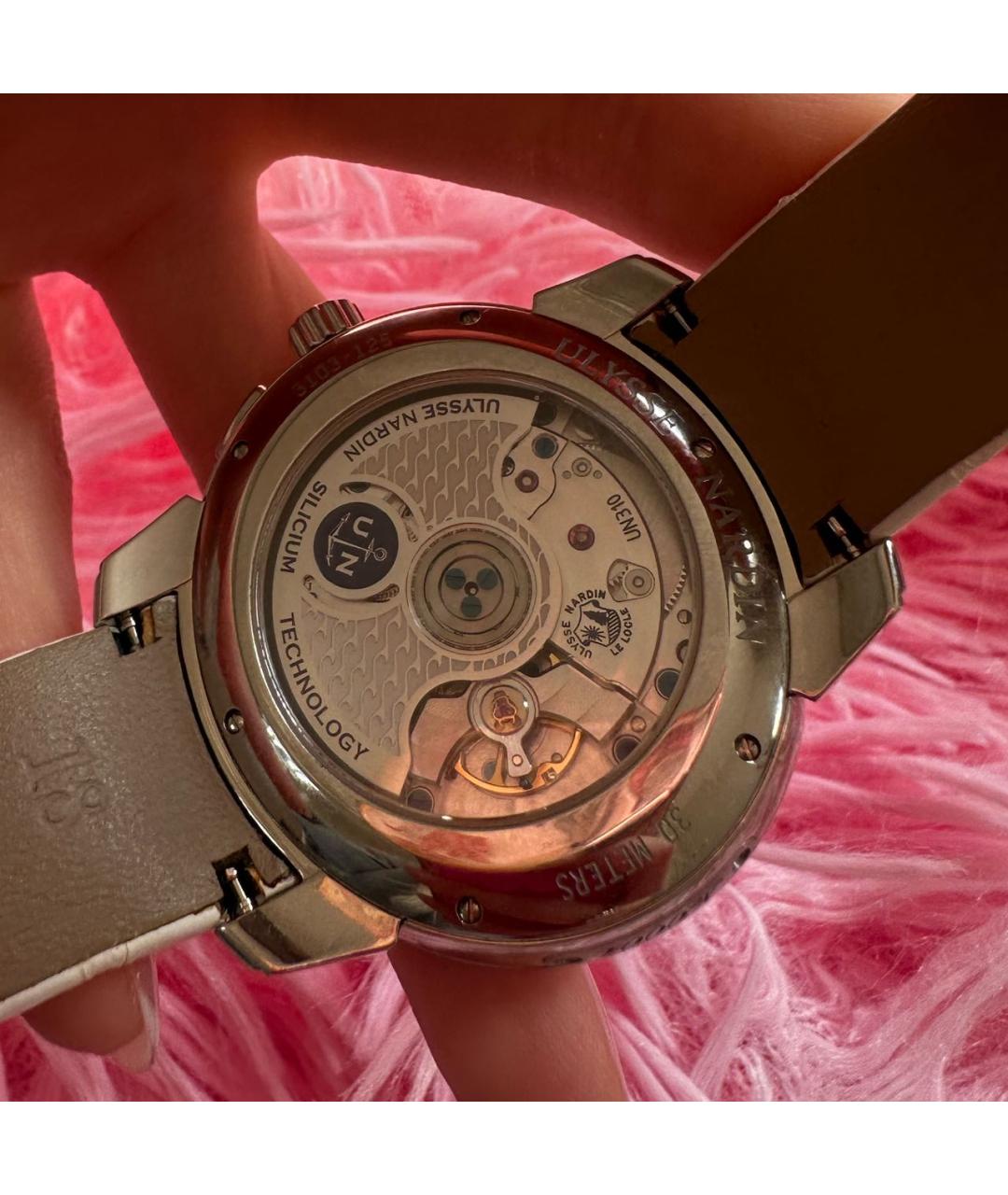 Ulysse Nardin Белые часы из белого золота, фото 2