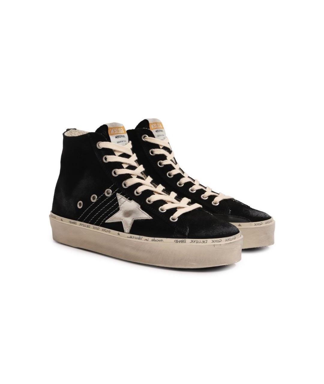GOLDEN GOOSE DELUXE BRAND Черные замшевые кеды, фото 7