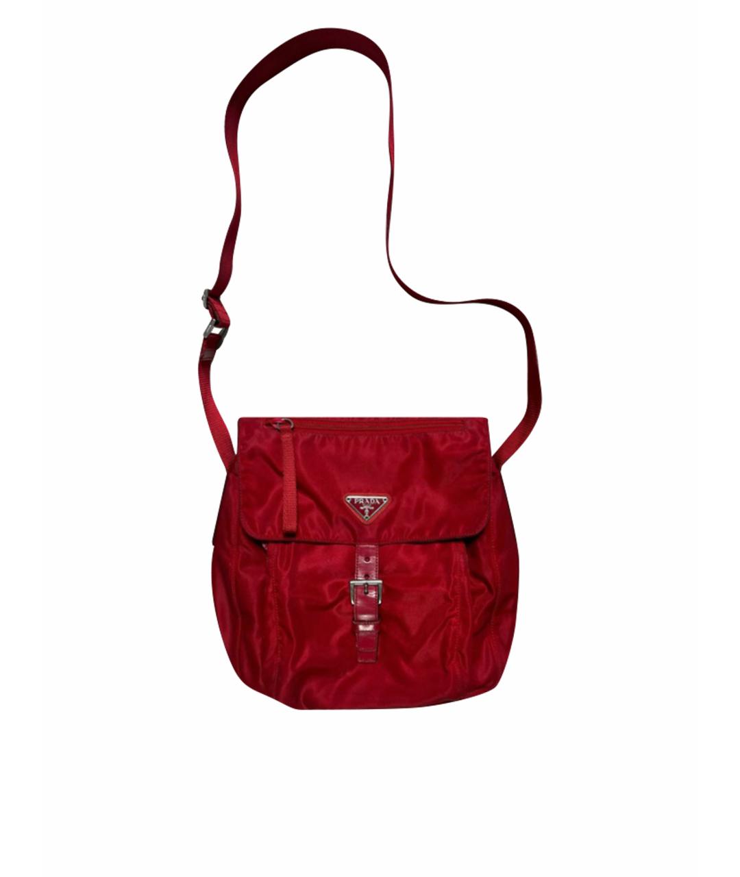 PRADA Красная сумка на плечо, фото 1
