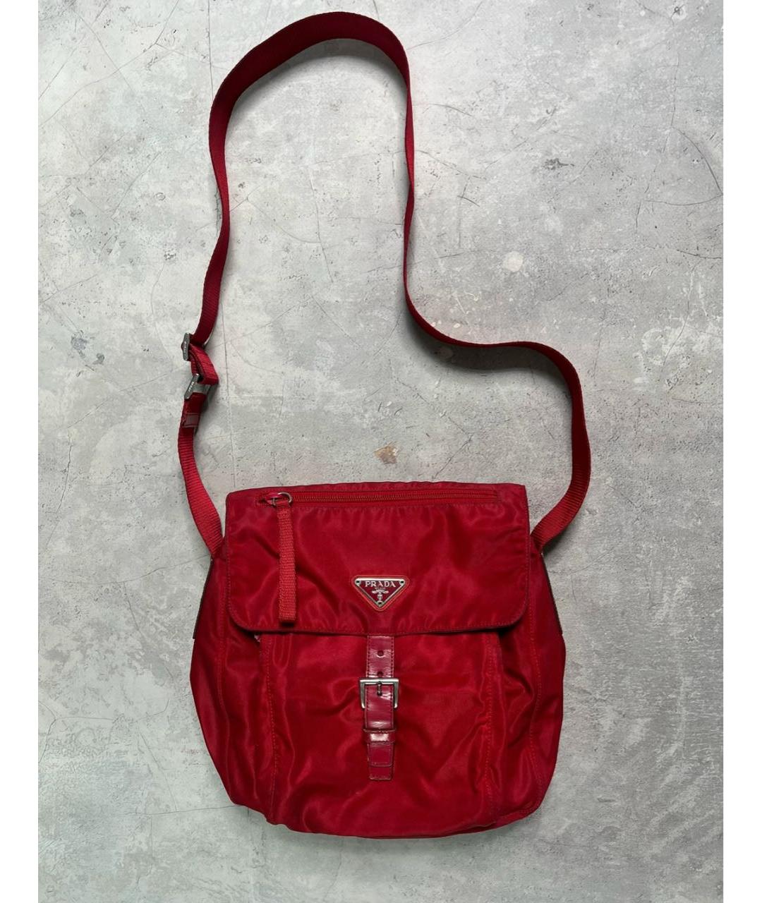 PRADA Красная сумка на плечо, фото 9