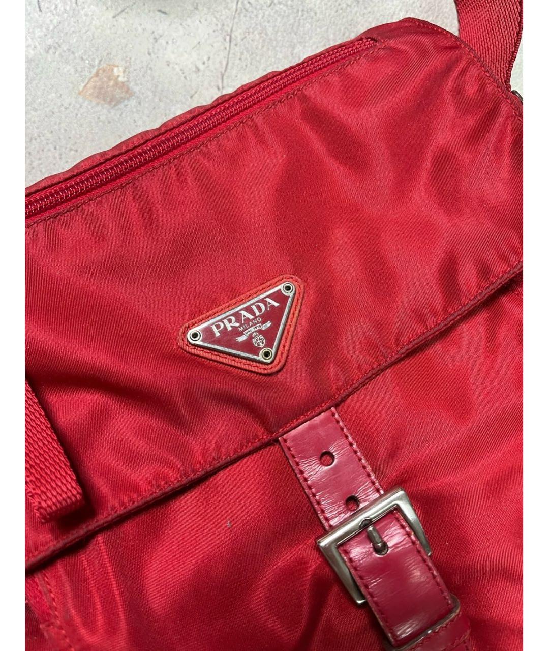 PRADA Красная сумка на плечо, фото 3