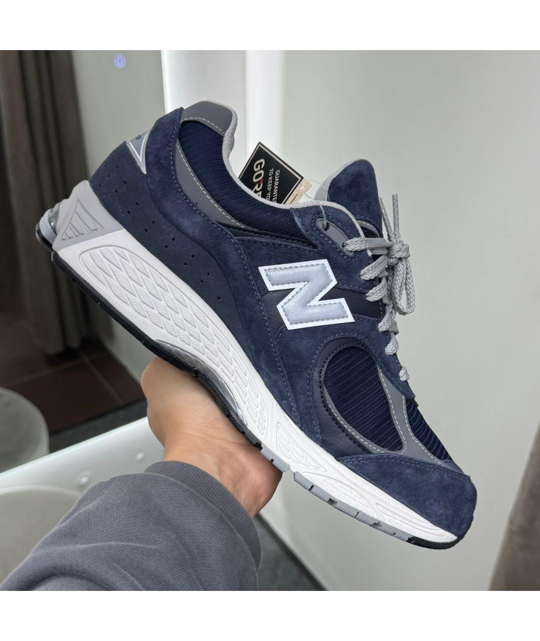NEW BALANCE Темно-синие замшевые низкие кроссовки / кеды, фото 5