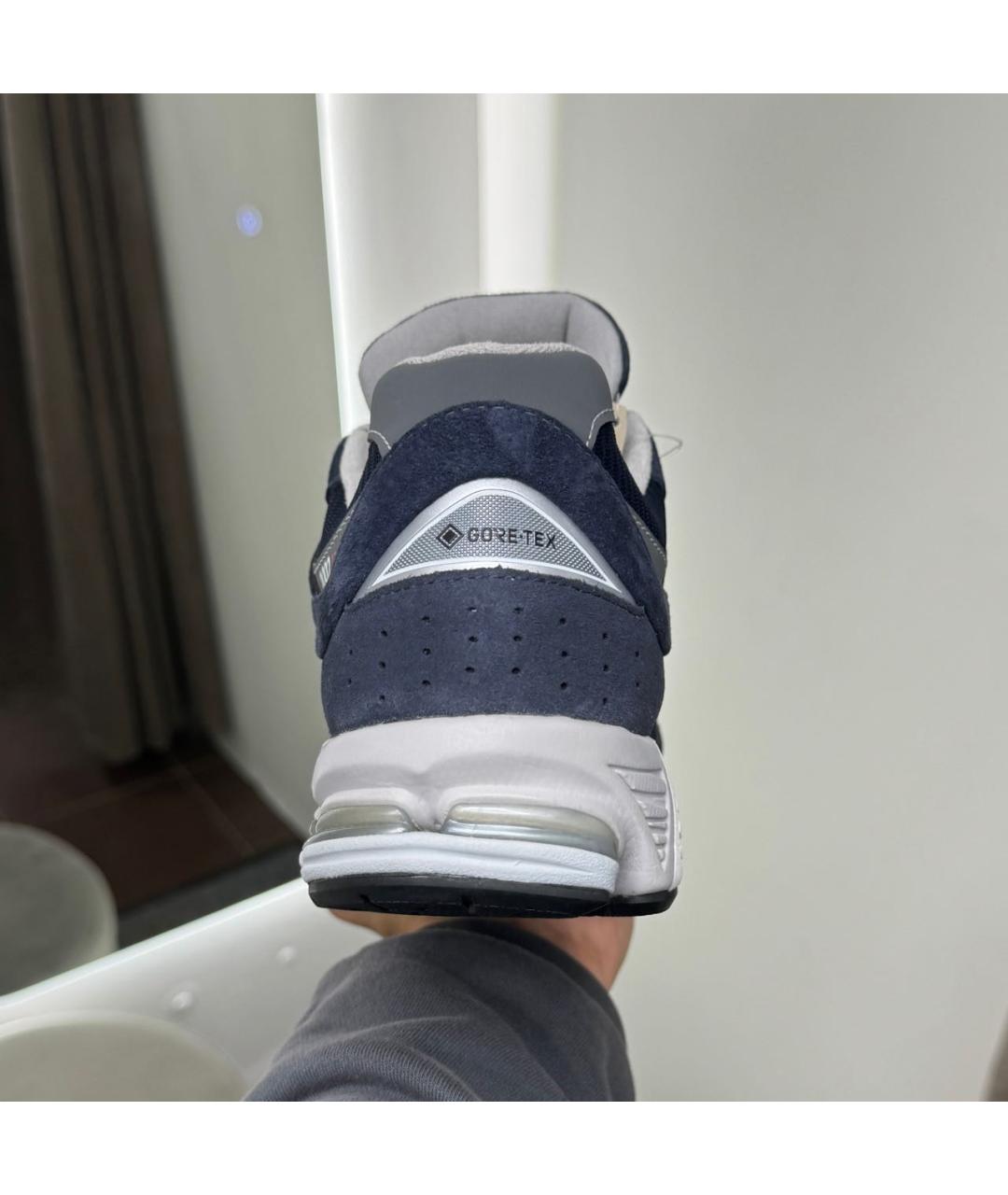NEW BALANCE Темно-синие замшевые низкие кроссовки / кеды, фото 6